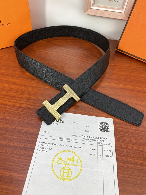 エルメス激安ベルト角部分ディテール